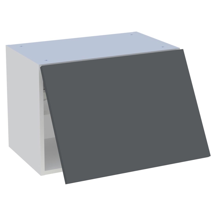 Meuble haut cuisine 1 porte relevante H. 43,2 cm x L. 60 cm - Gris ardoise mat