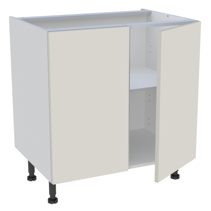 Meuble bas cuisine 2 portes H. 87 cm x L. 80 cm - Lin mat