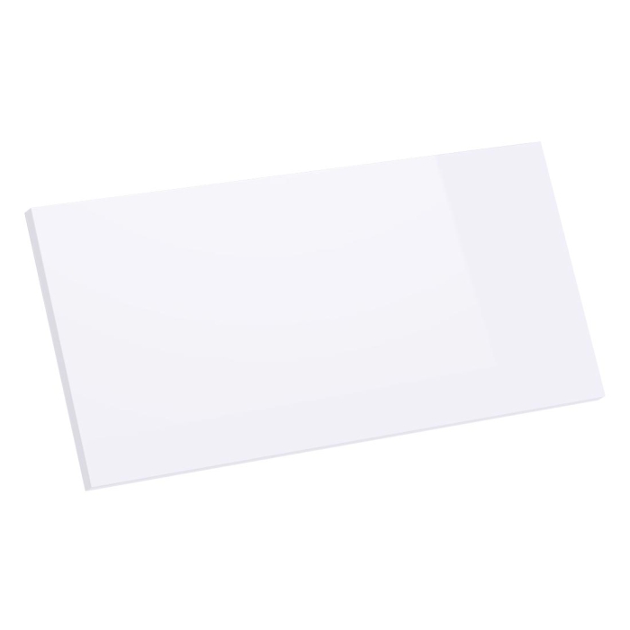 Kit façade meuble cuisine Blanc Brillant 1 porte H. 28,5 cm L. 59,7 cm