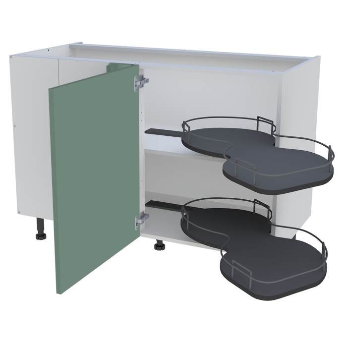 Meuble bas cuisine 1 porte H. 87 cm x L. 120 cm - BSA120G - Vert sauge mat