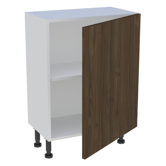Meuble bas cuisine 1 porte H. 87 cm x L. 60 cm x P. 36,9 cm - Noyer foncé