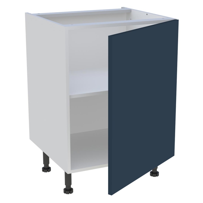 Meuble bas cuisine 1 porte H. 87 cm x L. 60 cm - Bleu nuit mat