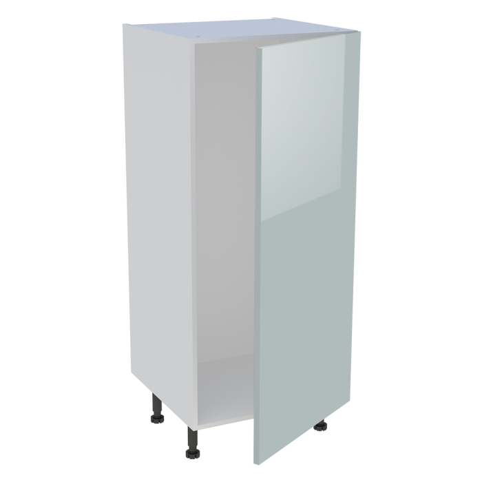 Demi colonne cuisine 1 porte H. 129,6 cm x L. 60 cm - Gris cendre brillant