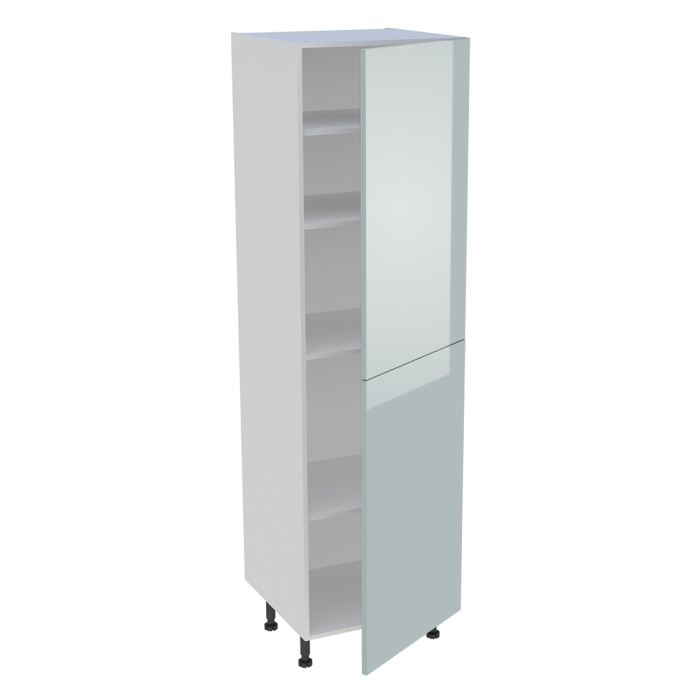 Colonne cuisine 2 portes H. 216,6 cm x L. 60 cm - C2P601 - Gris cendre brillant