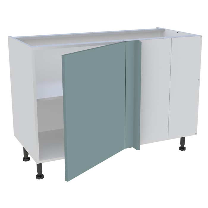 Meuble bas d'angle cuisine 1 porte H. 87 cm x L. 120 cm - Vert opale mat