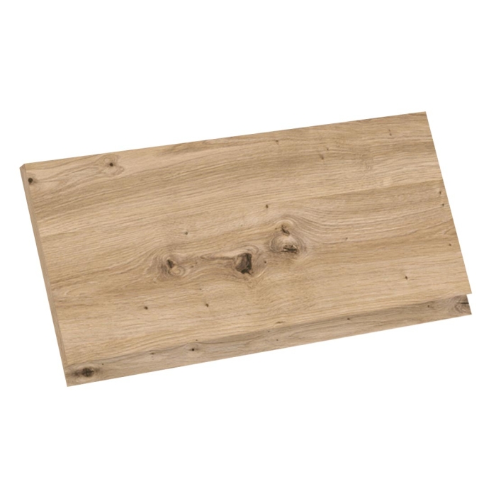Kit façade meuble cuisine Chêne Naturel Sans Poignée 1 porte H. 28,5 cm L. 59,7 cm