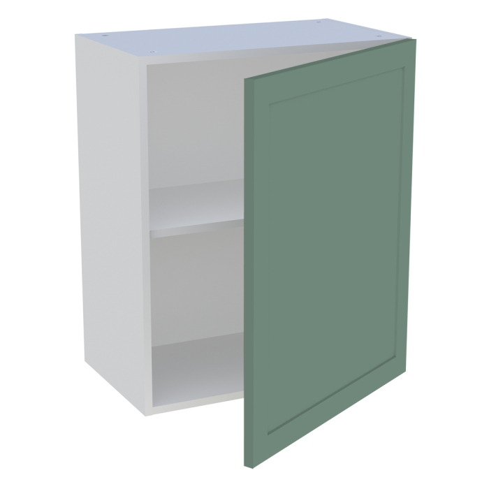 Meuble haut cuisine 1 porte H. 72 cm x L. 60 cm - Vert sauge cadre