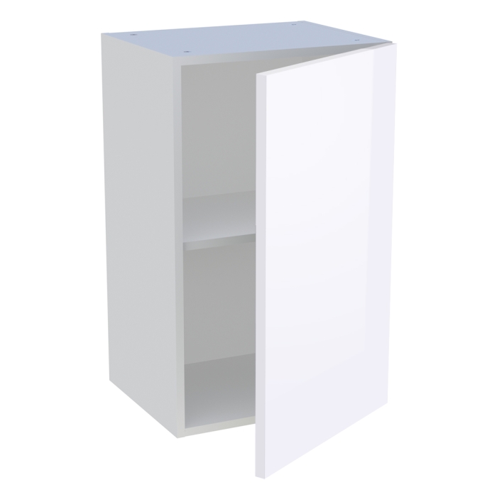 Meuble haut cuisine 1 porte H. 72 cm x L. 45 cm - Blanc brillant