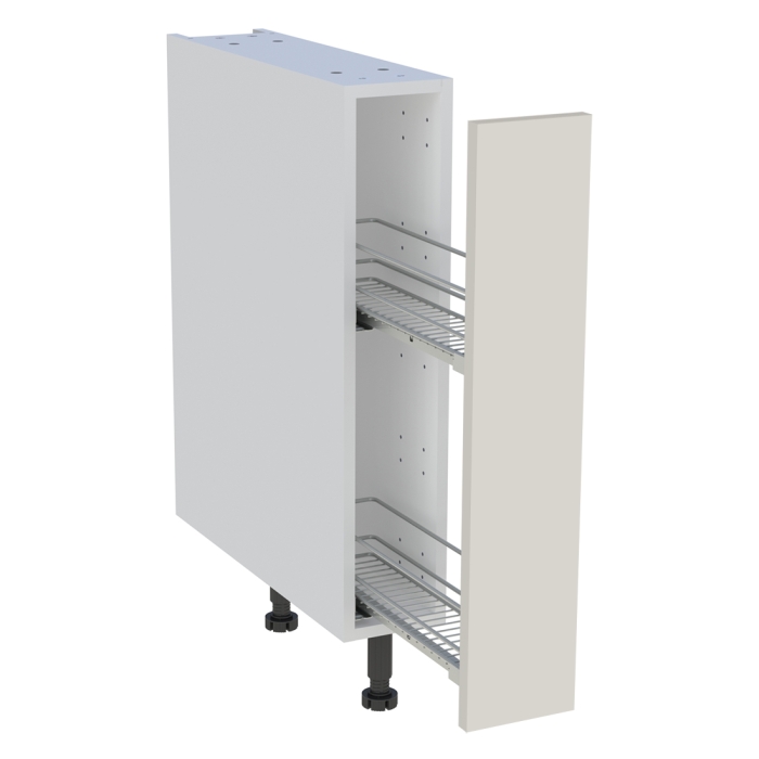 Meuble bas cuisine 1 coffre H. 87 cm x L. 15 cm - Lin mat