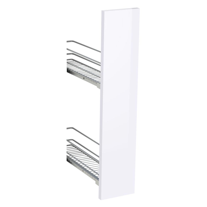 Kit façade meuble cuisine Blanc Brillant 1 porte H. 71,7 cm L. 14,7 cm