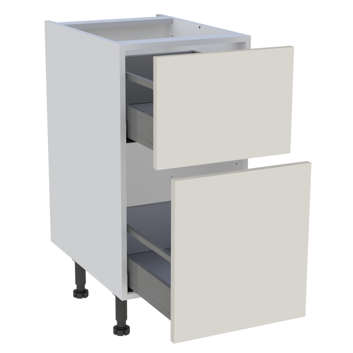 Meuble bas cuisine 2 casseroliers H. 87 cm x L. 40 cm - Lin mat