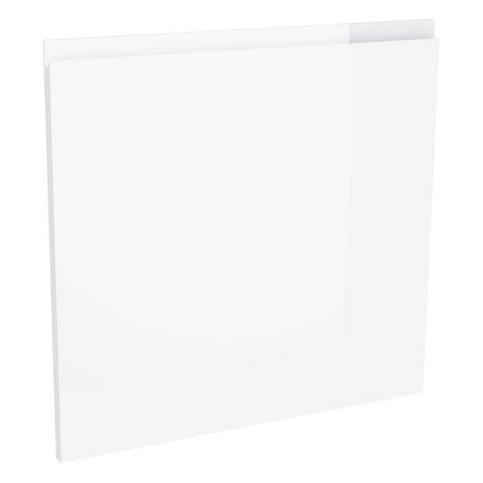 Kit façade 1 porte lave-vaisselle semi-intégrable Blanc Brillant Sans Poignée 1 porte H. 57,3 cm L. 59,7 cm