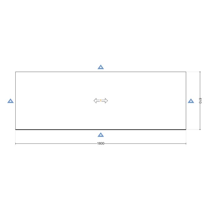 Cuisine préconfigurée linéaire 180 cm coloris Blanc Mat