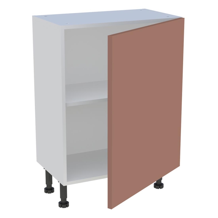 Meuble bas cuisine 1 porte H. 87 cm x L. 60 cm x P. 36,9 cm - Terracotta mat