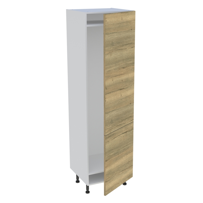 Colonne cuisine 2 portes H. 216,6 cm x L. 60 cm - CFR2P602 - Chêne structuré