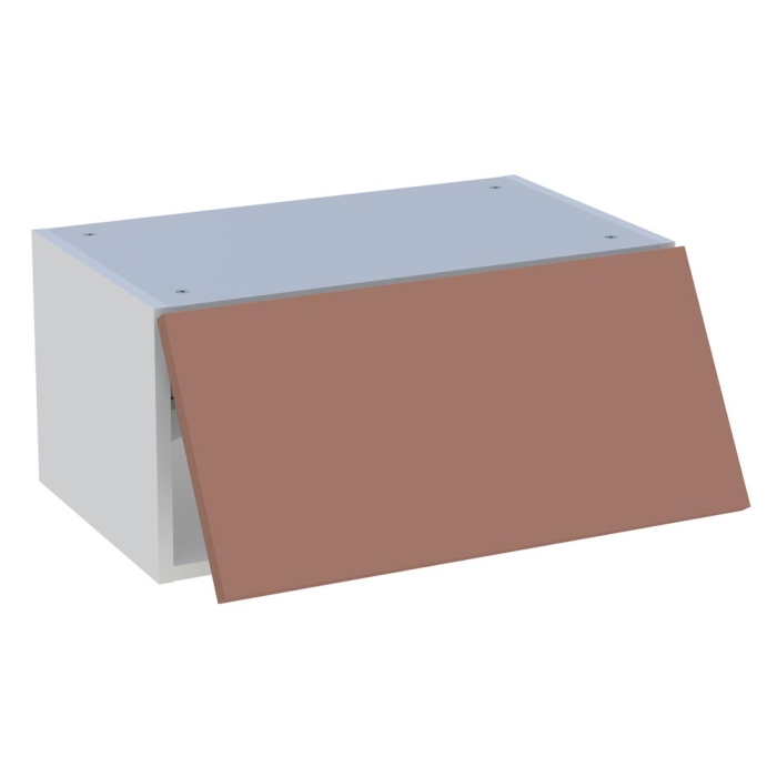 Meuble haut cuisine 1 porte relevante H. 28,8 cm x L. 60 cm - Terracotta mat