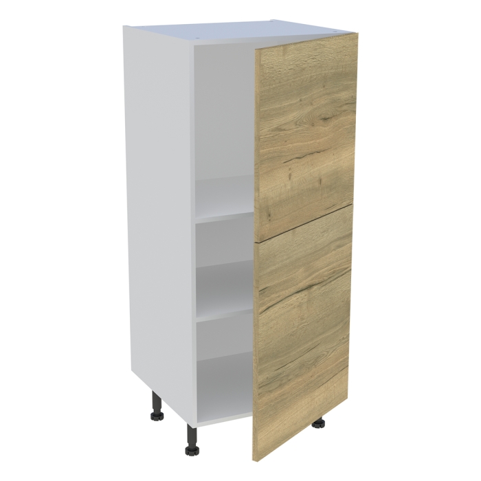 Demi colonne cuisine 2 portes H. 129,6 cm x L. 60 cm - Chêne structuré