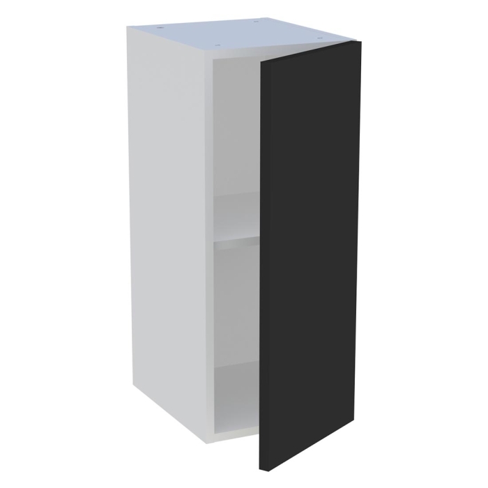 Meuble haut cuisine 1 porte H. 72 cm x L. 30 cm - Noir mat