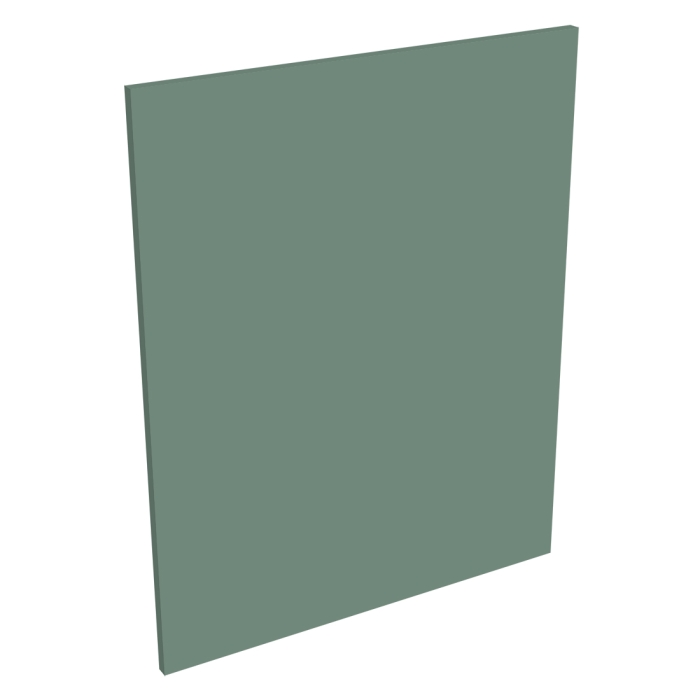 Coté de remplacement meuble bas cuisine VERT SAUGE MAT - H. 72 cm