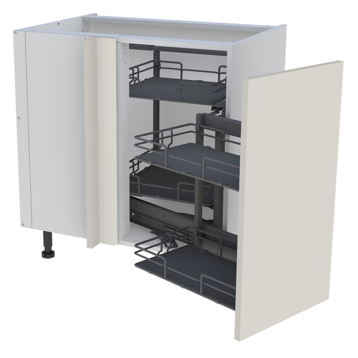Meuble bas cuisine 1 porte H. 87 cm x L. 80 cm - BSA105MCG - Lin mat