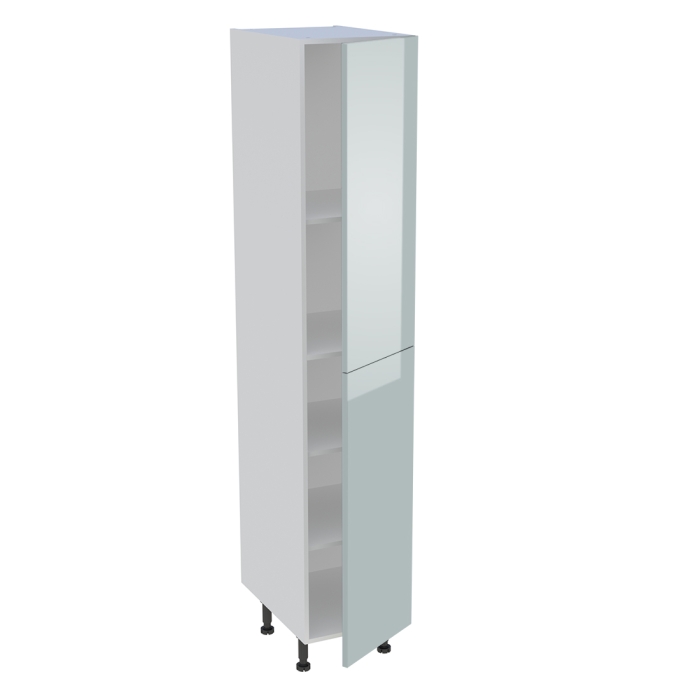 Colonne cuisine 2 portes H. 216,6 cm x L. 40 cm - C2P401 - Gris cendre brillant