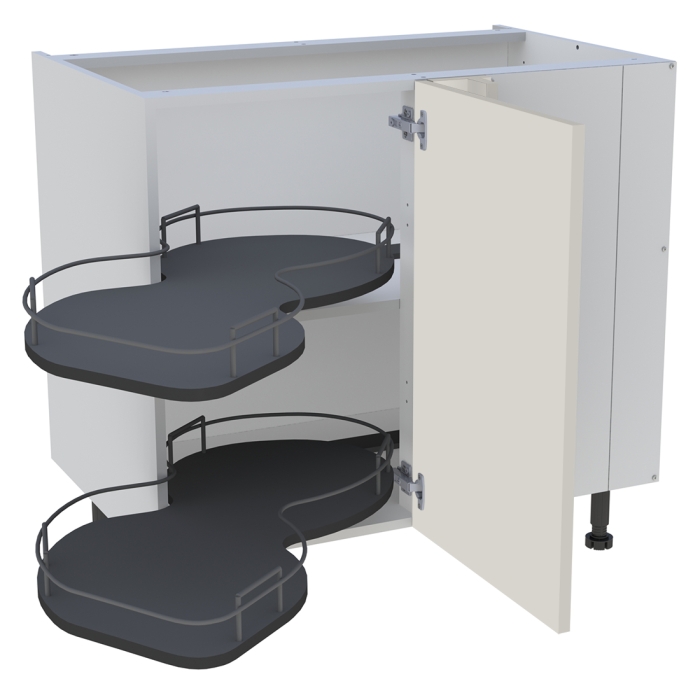 Meuble bas cuisine 1 porte H. 87 cm x L. 90 cm - BSA110D - Lin mat