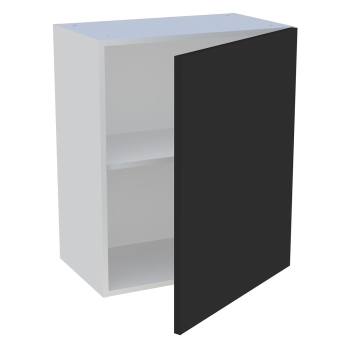 Meuble haut cuisine 1 porte H. 72 cm x L. 60 cm - Noir mat