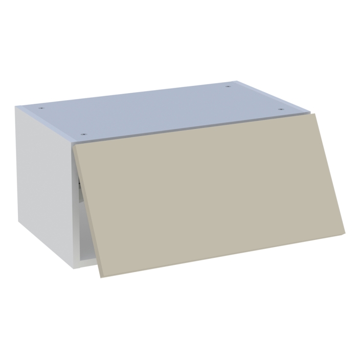 Meuble haut cuisine 1 porte relevante H. 28,8 cm x L. 60 cm - Beige mat