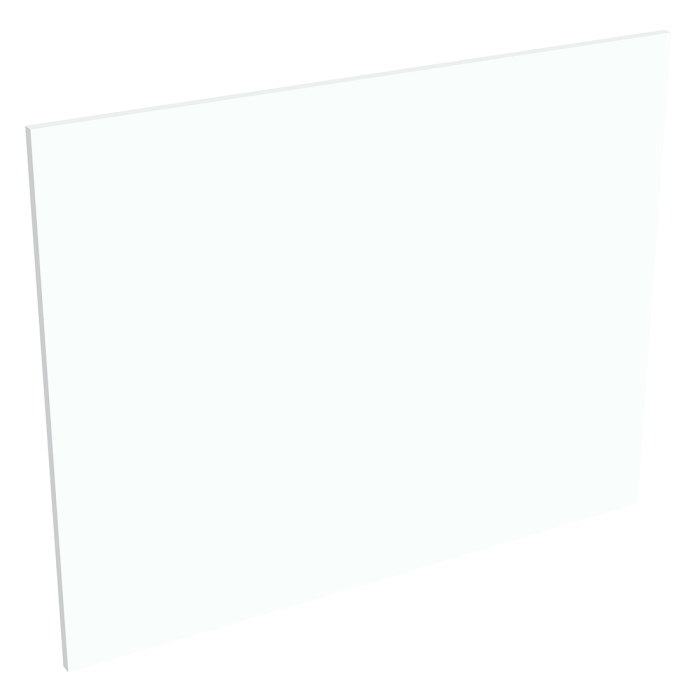 Coté de remplacement ilot pour meubles bas et haut dos à dos BLANC CHAUD MAT - H. 72 cm