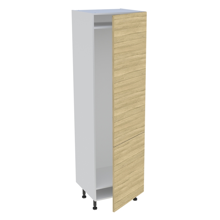 Colonne cuisine 2 portes H. 216,6 cm x L. 60 cm - CFR2P602 - Chêne clair