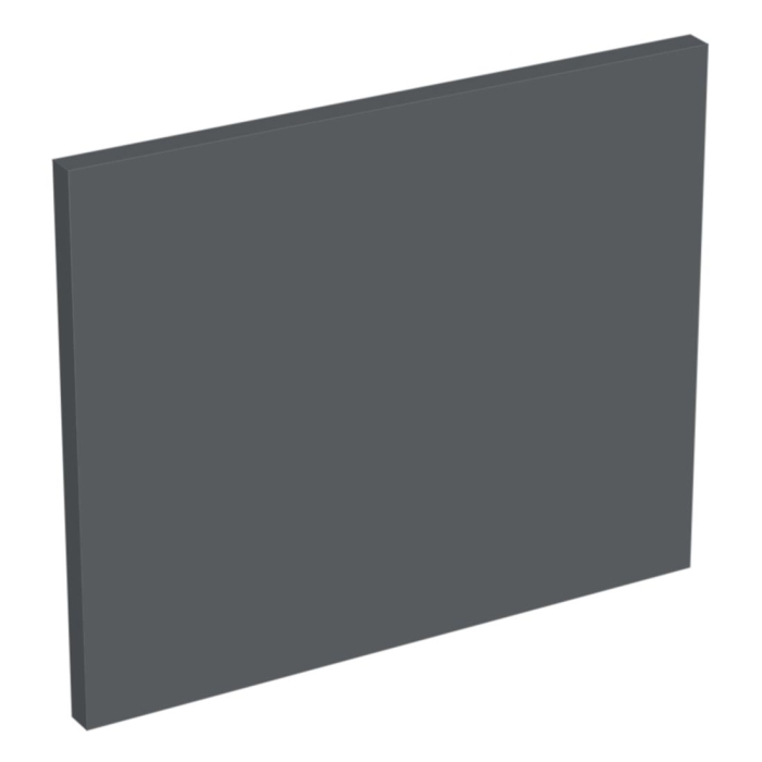 Coté de remplacement meuble haut cuisine faible hauteur GRIS ARDOISE MAT - H. 28.8 cm