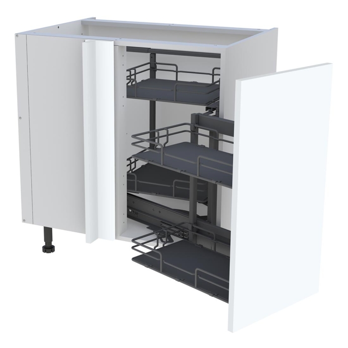 Meuble bas cuisine 1 porte H. 87 cm x L. 80 cm - BSA105MCG - Blanc mat