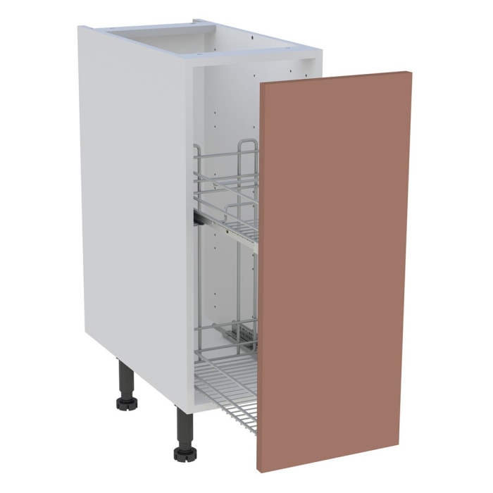 Meuble bas cuisine 1 coffre H. 87 cm x L. 30 cm - Terracotta mat