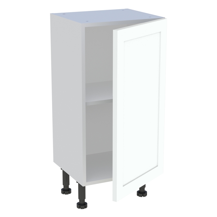 Meuble bas cuisine 1 porte H. 87 cm x L. 40 cm x P. 36,9 cm - Blanc cadre