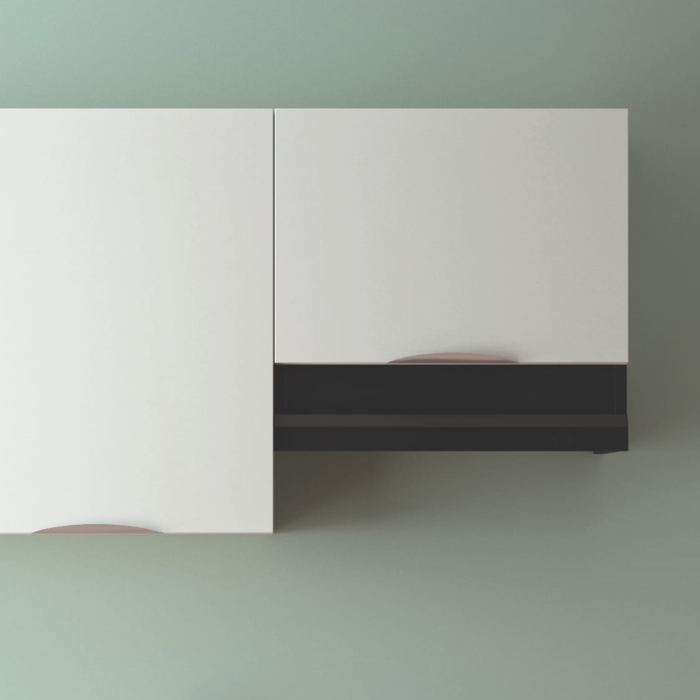 Cuisine complète Blanc mat 180
  cm avec meuble four - Avec Plan de travail