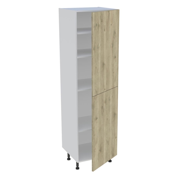 Colonne cuisine 2 portes H. 216,6 cm x L. 60 cm - C2P601 - Chêne doré