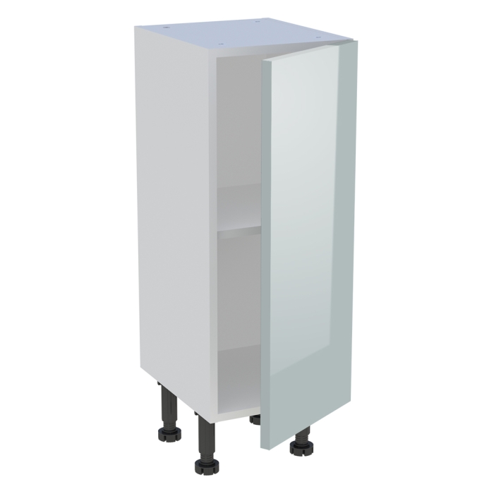 Meuble bas cuisine 1 porte H. 87 cm x L. 30 cm x P. 36,9 cm - Gris cendre brillant