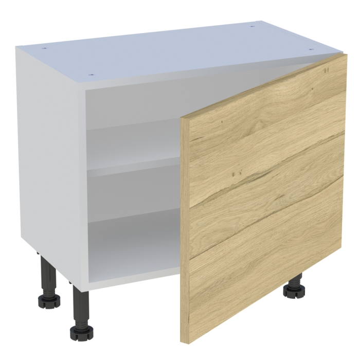 Meuble bas cuisine 1 porte H. 58,2 cm x L. 60 cm x P. 36,9 cm - Chêne clair