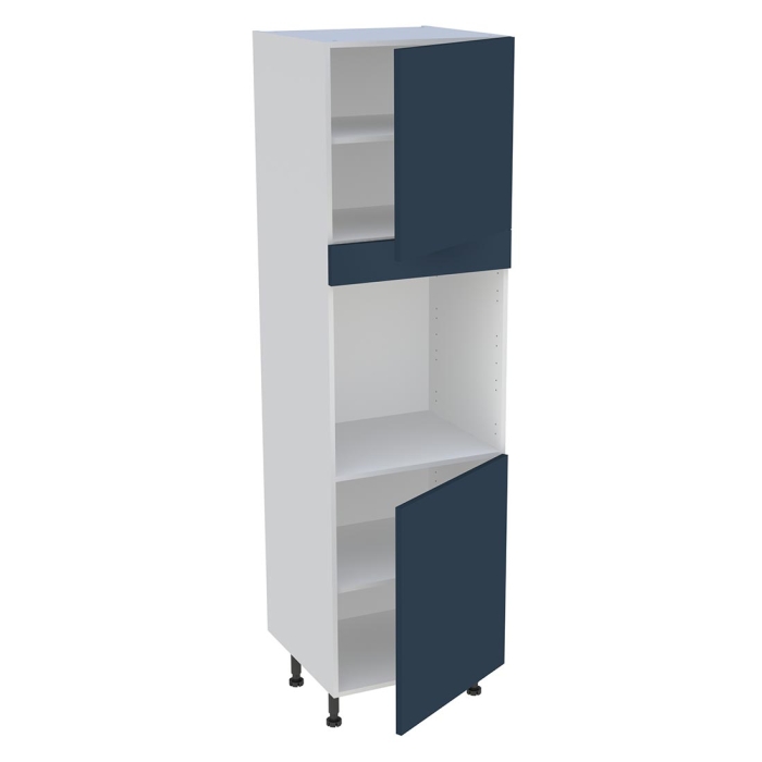 Colonne cuisine 2 portes H. 216,6 cm x L. 60 cm - CF2P - Bleu nuit mat