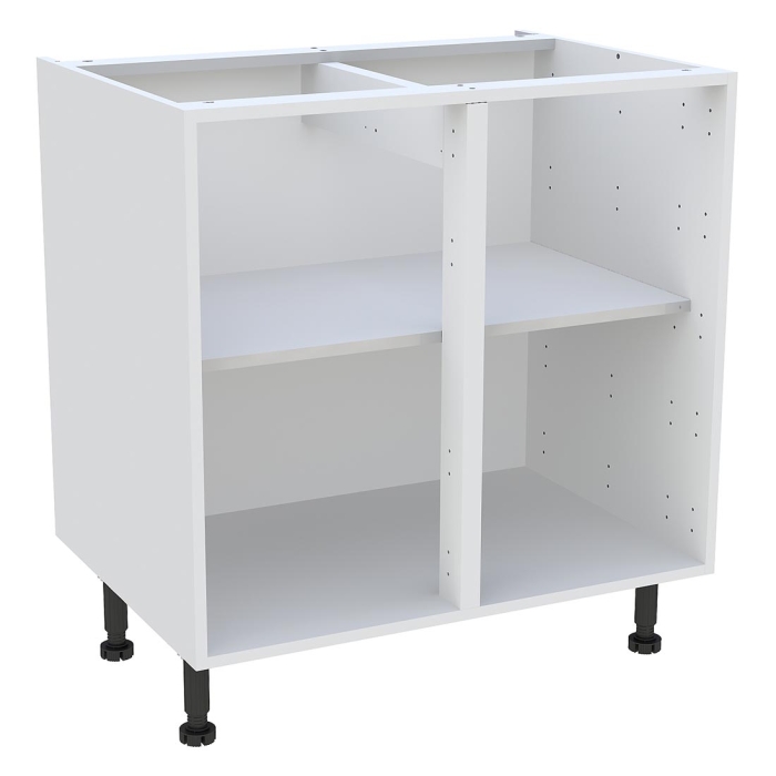 Caisson Meuble bas cuisine Blanc H. 87 cm x L. 80 cm x P.57,1 cm