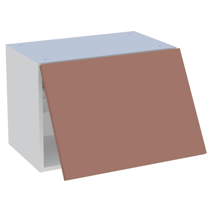 Meuble haut cuisine 1 porte relevante H. 43,2 cm x L. 60 cm - Terracotta mat