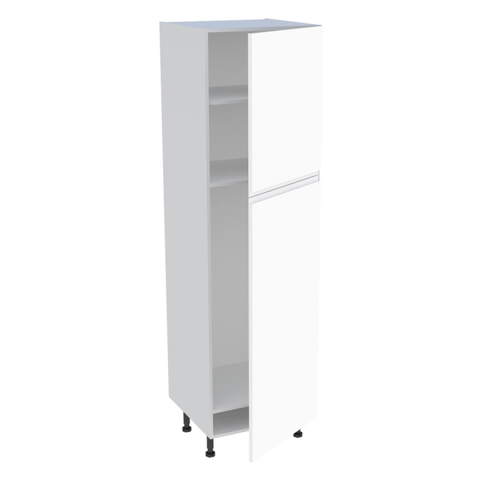 Colonne cuisine 2 portes H. 216,6 cm x L. 60 cm - CFR2P601 - Blanc mat sans poignée