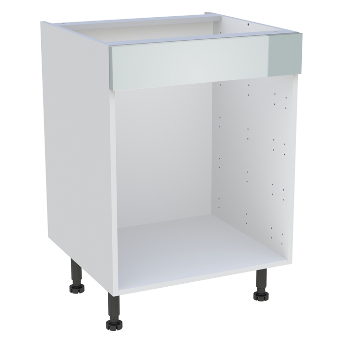 Meuble bas cuisine  H. 87 cm x L. 60 cm - Gris cendre brillant