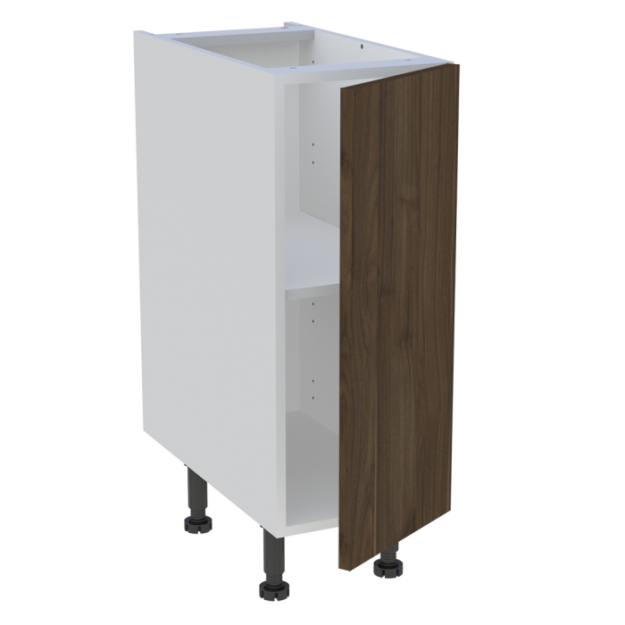 Meuble bas cuisine 1 porte H. 87 cm x L. 30 cm - Noyer foncé