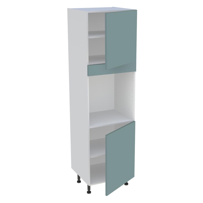 Colonne cuisine 2 portes H. 216,6 cm x L. 60 cm - CF2P - Vert opale mat