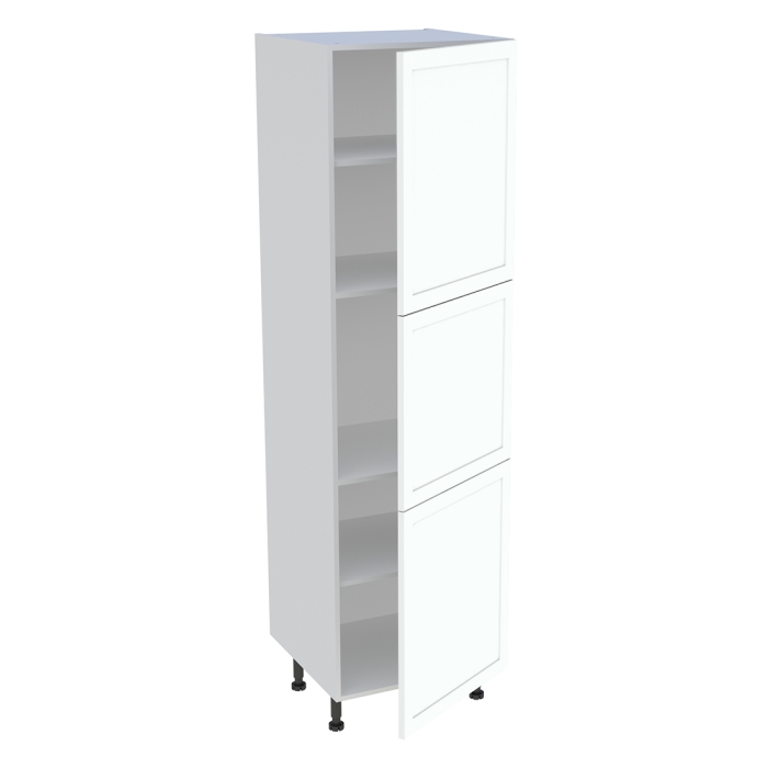 Colonne cuisine 3 portes H. 216,6 cm x L. 60 cm - Blanc cadre