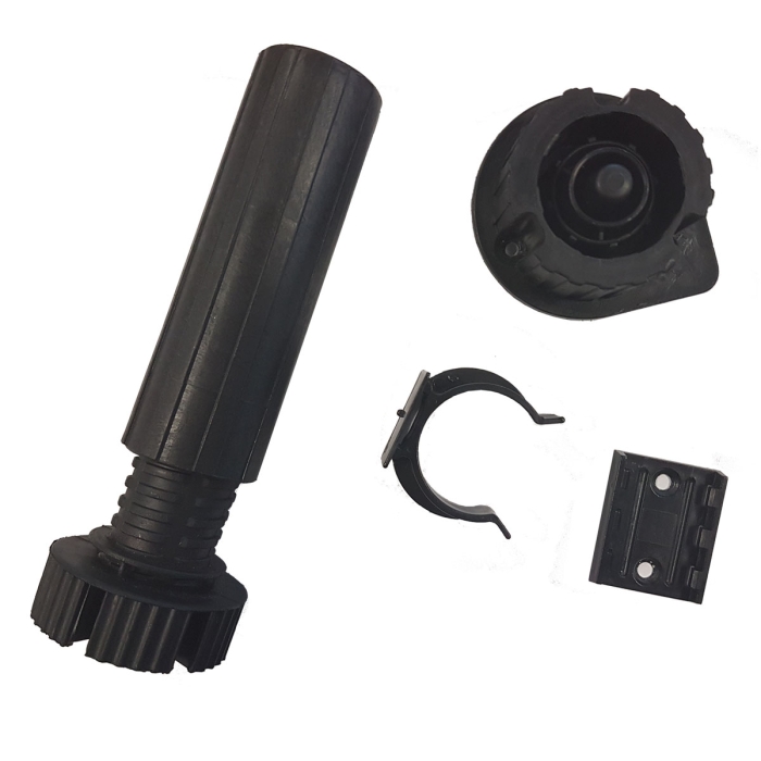 Lot de 4 pieds réglables pour caisson - H. 15 cm