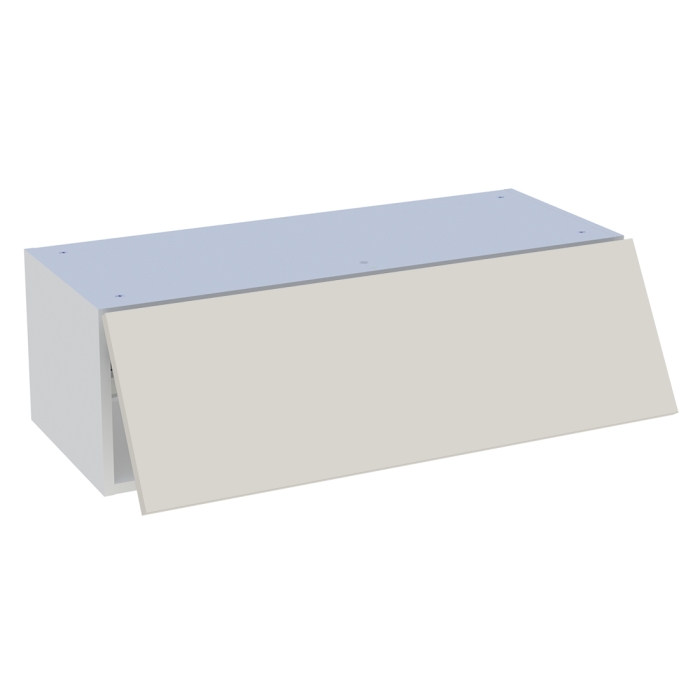 Meuble haut cuisine 1 porte relevante H. 28,8 cm x L. 90 cm - Lin mat
