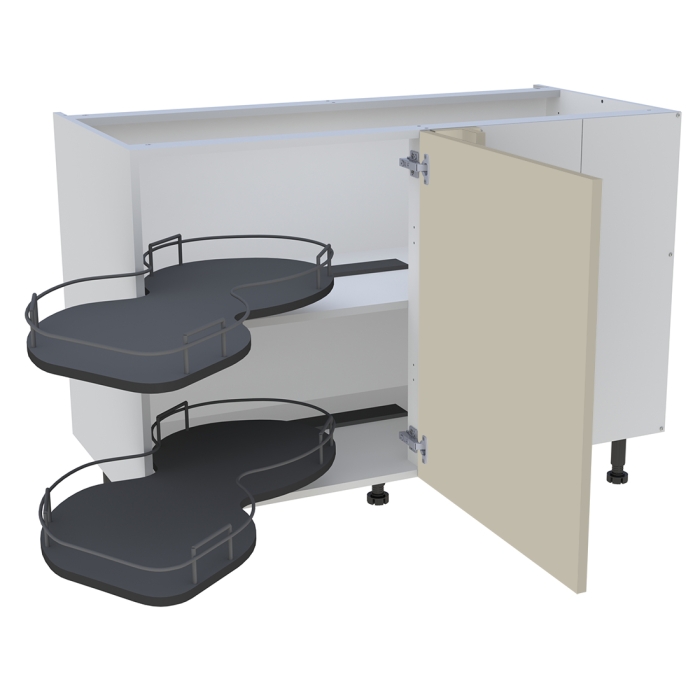 Meuble bas cuisine 1 porte H. 87 cm x L. 120 cm - BSA120D - Beige mat