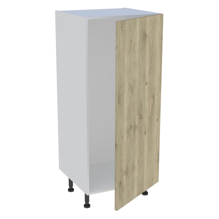 Demi colonne cuisine 1 porte H. 129,6 cm x L. 60 cm - Chêne doré